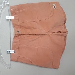 Vintage 1970s Stubbies Corduroy Peach Shorty Shorts